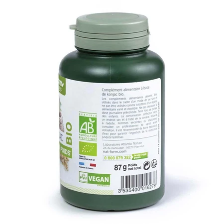 Nat&Form KONJAC ORGANIC 200 капсул: ціни та характеристики