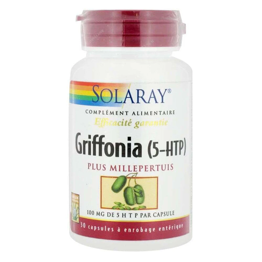 Solaray Griffonia 5-HTP + Hypericum 30 капсул: цены и характеристики