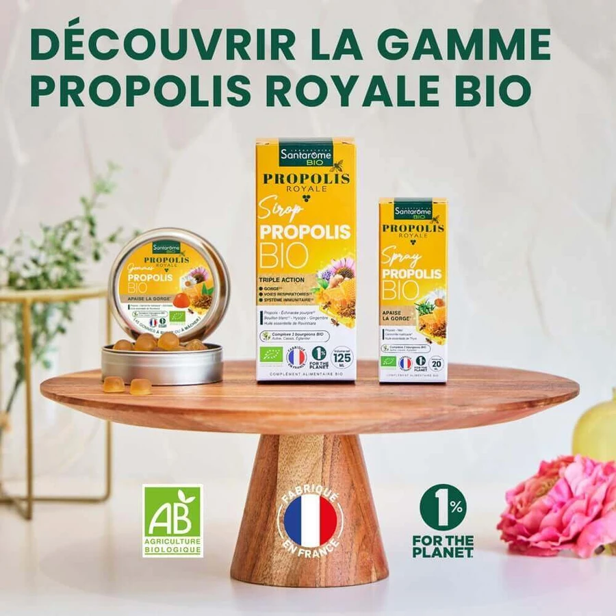 Santarome Propolis Royale органический спрей тройного действия 125 мл: цены и характеристики