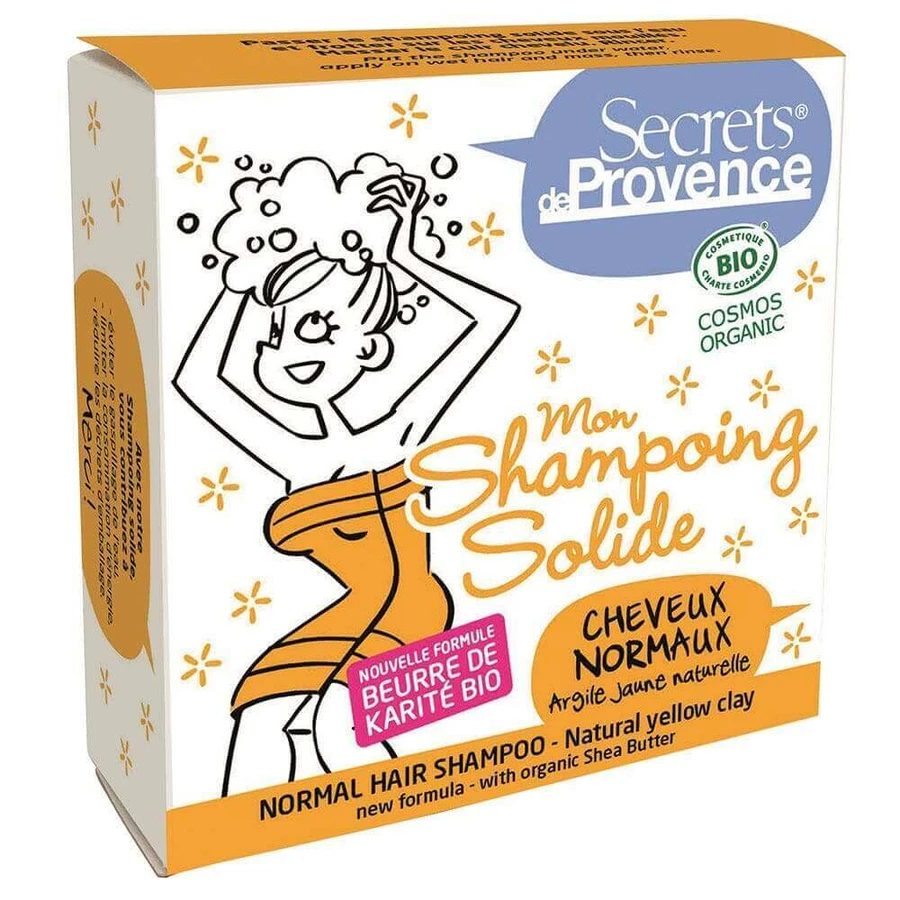 Secrets de Provence Натуральный твердый шампунь с желтой глиной для нормальных волос 85 г: цены и характеристики