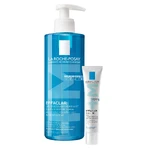 Набір La Roche-Posay Effaclar, очищувальний гель для жирної та чутливої шкіри, 400 мл + DUO+M, зволожувальний крем для шкіри, схильної до акне, 40 мл: ціни та характеристики