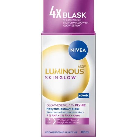 Nivea Luminous 630 Сяйво шкіри, рідка есенція для сяйва, 100 мл: ціни та характеристики