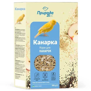 ТМ Природа Полноценный корм Канарейка для канареек и декоративных птиц, 500 г