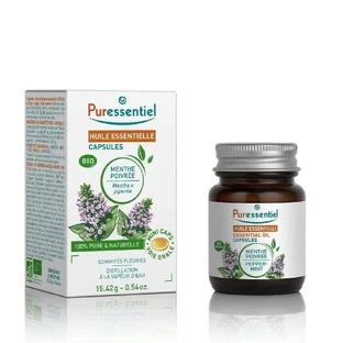 Ефірні олії Puressentiel Органічна м'ята перцева 60 капсул