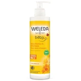 Weleda Calendula, дитячий шампунь та гель для душу з календулою, 400 мл