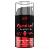 Intt Vibration!, гель-стимулятор з вібраційним ефектом, полуниця, 15 мл