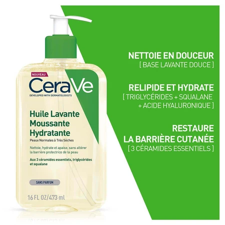 Cerave Body Cleanser Увлажняющее пенящееся масло для нормальной и очень сухой кожи 473 мл: цены и характеристики