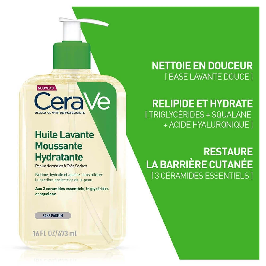 Cerave Body Cleanser Увлажняющее пенящееся масло для нормальной и очень сухой кожи 473 мл: цены и характеристики