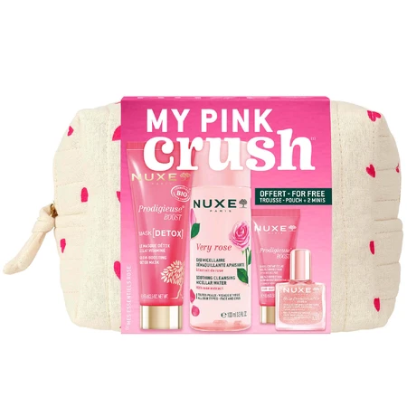 Набор Nuxe My Pink Crush, маска, 75 мл + мицеллярная вода, 100 мл + крем, 15 мл + сухое масло Or Florale, 10 мл + косметичка: цены и характеристики