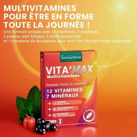 Santarome Vita'max Мультивитамины С 12 лет 30 таблеток: цены и характеристики