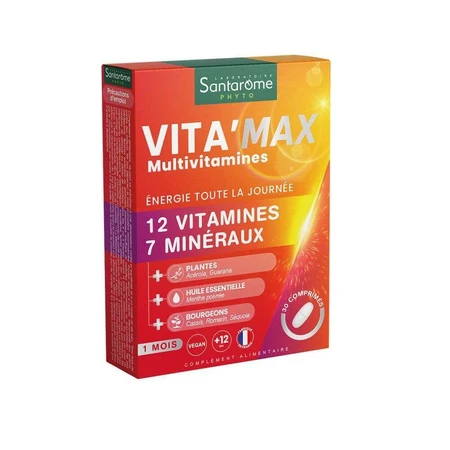 Santarome Vita'max Мультивитамины С 12 лет 30 таблеток: цены и характеристики
