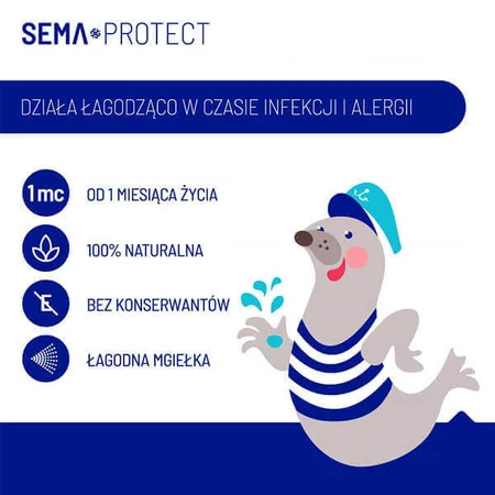 SEMA Protect, морская вода для детей, назальный спрей, 50 мл: цены и характеристики