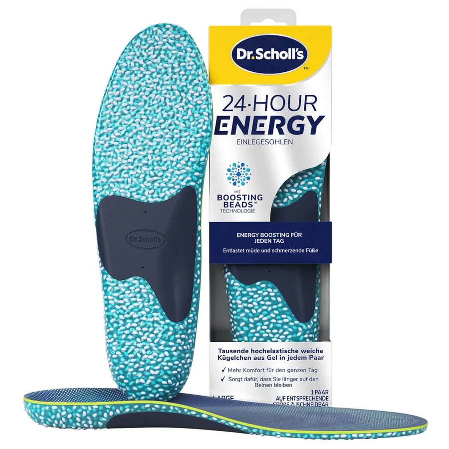 Dr. Scholl's, устілки для взуття, Energy 24H, розмір L 40-47, 2 штуки: ціни та характеристики