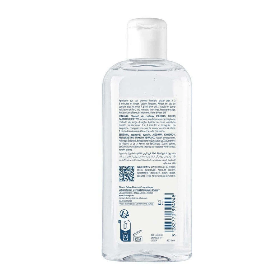 Ducray Sensinol Шампунь проти свербежу шкіри голови Ducray Sensinol Reactive Scalp Itch Treatment Shampoo 200 мл: ціни та характеристики