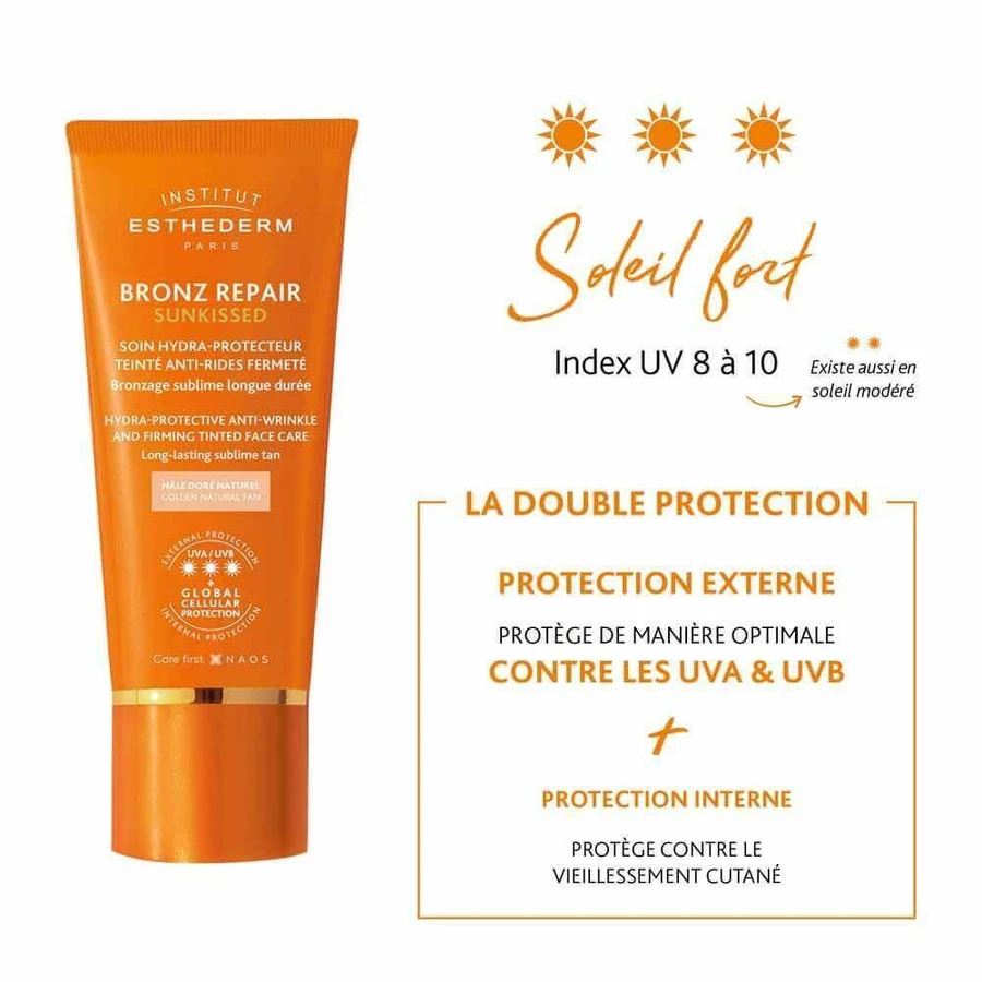 Institut Esthederm Bronz Repair Solar Anti-Wrinkle Face Colour Intense Sun 50ml: цены и характеристики