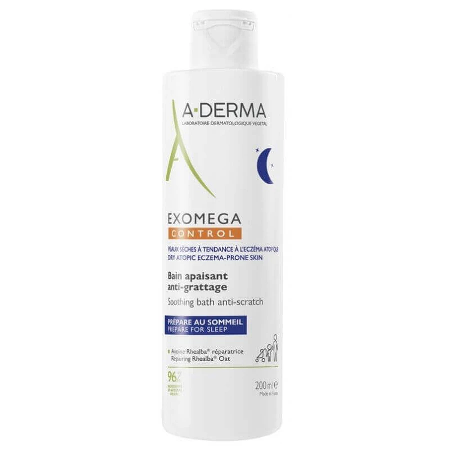 A-Derma Exomega Control, заспокійлива ванна проти подряпин, після 6 місяців, 200 мл: ціни та характеристики