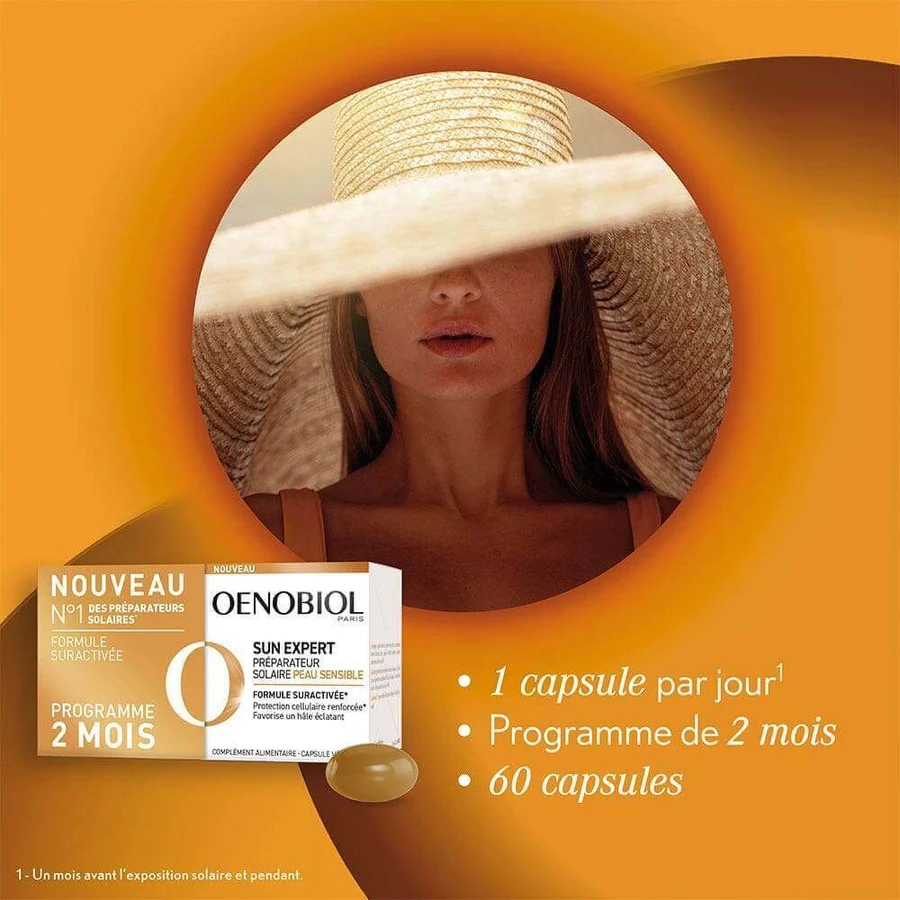 Oenobiol Sun Expert Sun Preparer Sensitive Skin 2x30 капсул: цены и характеристики