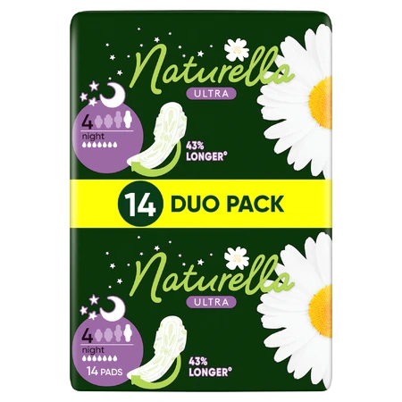 Naturella Ultra, гігієнічні серветки з крильцями, ромашка, Нічні, 14 шт.: ціни та характеристики