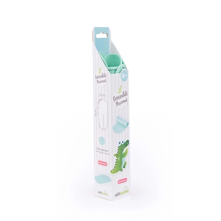 Dumel GiliGums, силиконовая накладка, Крокодил, мята, с 6 месяцев, 1 штука: цены и характеристики