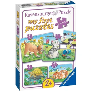 Мой первый пазл с животными, +2 года, 2/4/6/8 деталей, Ravensburger