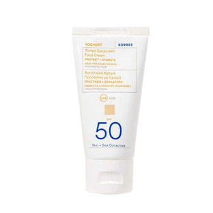 Korres Йогуртовый тонирующий солнцезащитный крем для лица SPF50 50 мл