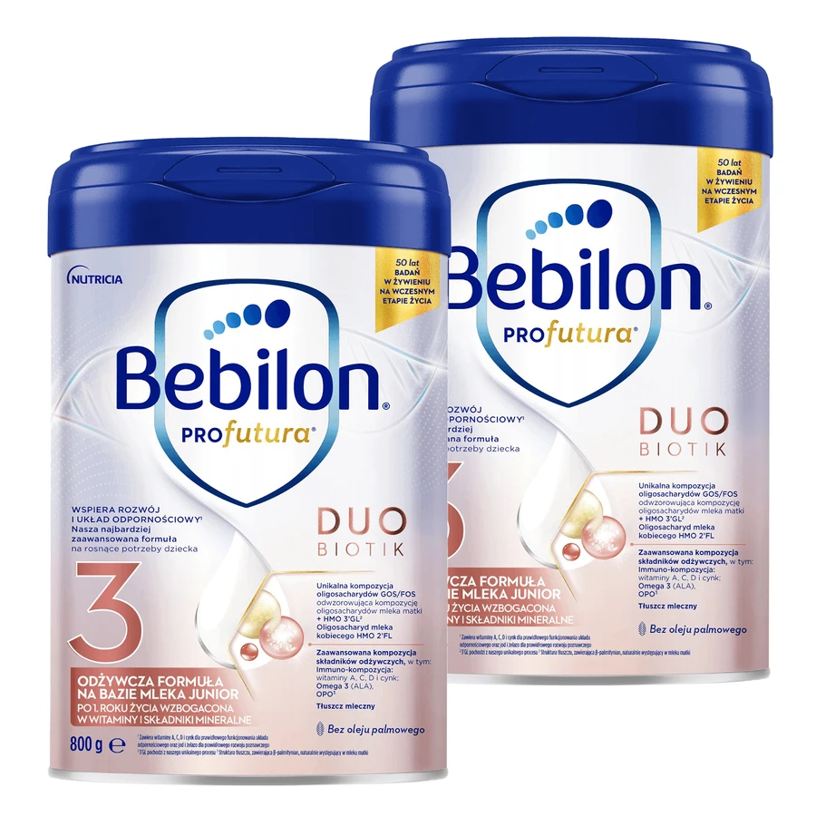 Набор Bebilon Profutura DuoBiotik 3, питательная смесь на основе молока, после 1 года, 2 x 800 г: цены и характеристики