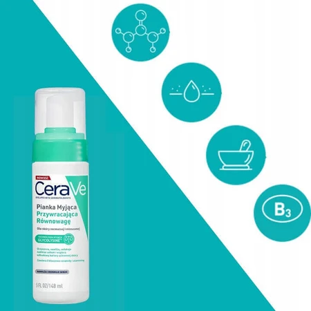 CeraVe, восстанавливающая баланс очищающая пенка, 150 мл: цены и характеристики