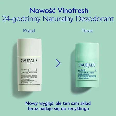 Caudalie Vinofresh, натуральний дезодорант, 50 г: ціни та характеристики