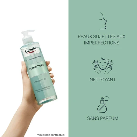 Eucerin Dermopure Гель для вмивання обличчя для брудної шкіри 400 мл: ціни та характеристики