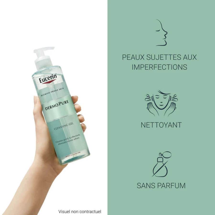 Eucerin Dermopure Гель для вмивання обличчя для брудної шкіри 400 мл: ціни та характеристики