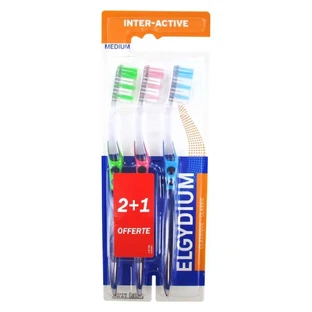 Зубная щетка Elgydium Trio Medium Inter-Active Toothbrush