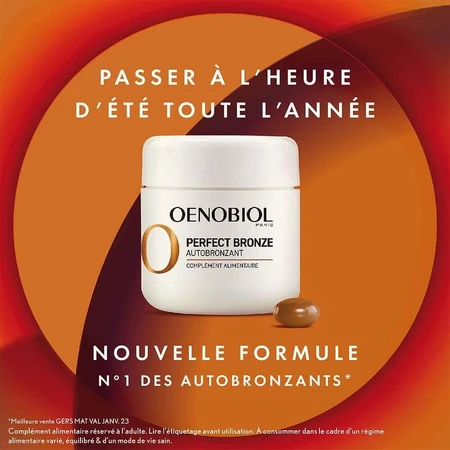 Автозагара Oenobiol Perfect Bronze Autoabbronzante, 30 капсул: цены и характеристики