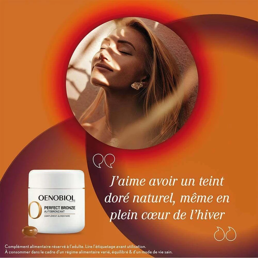 Автозагара Oenobiol Perfect Bronze Autoabbronzante, 30 капсул: цены и характеристики