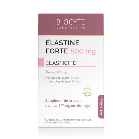 Эластин Форте Biocyte Elastine Forte 500 мг, 60 капсул: цены и характеристики