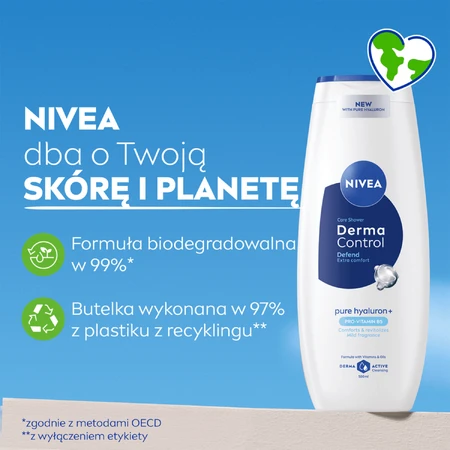 Nivea Derma Control Defend, гель для душу, 500 мл: ціни та характеристики