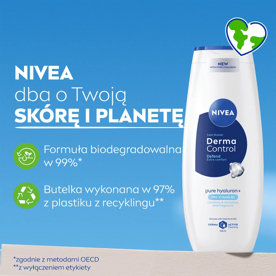 Nivea Derma Control Defend, гель для душу, 500 мл: ціни та характеристики