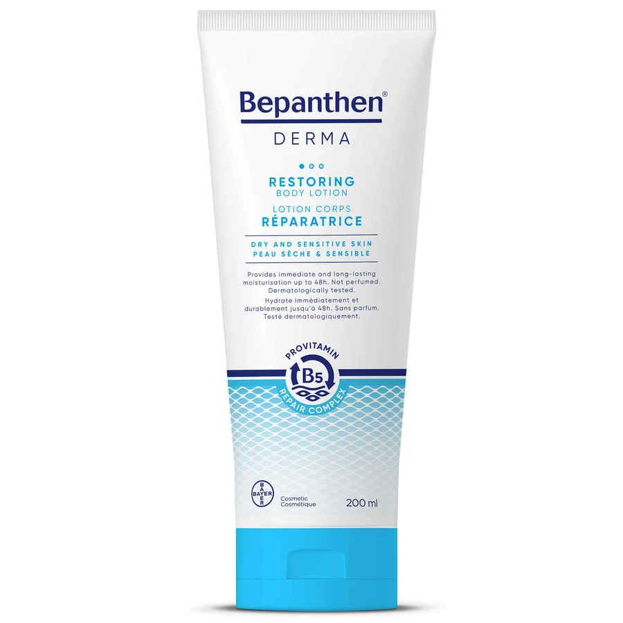 Bepanthen Derma Восстанавливающий, увлажняющий и оздоравливающий лосьон для тела, 200 мл: цены и характеристики