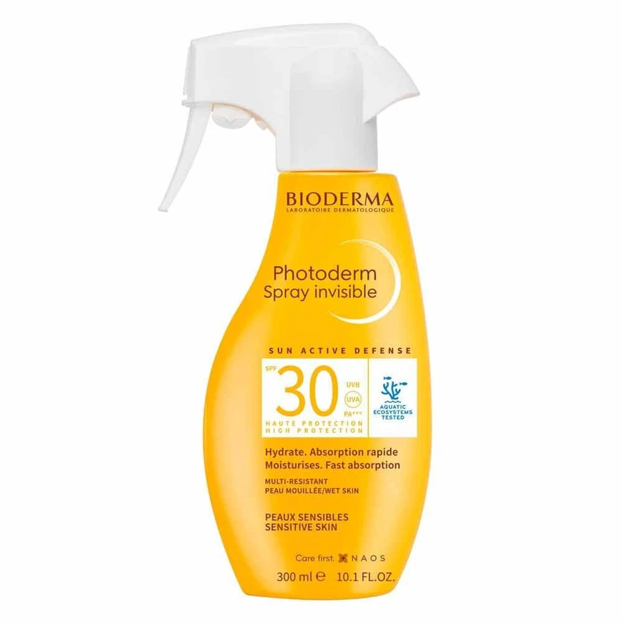 Невидимий спрей для чутливої шкіри BioDerma Photoderm SPF30 300 мл: ціни та характеристики