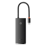Многофункциональный концентратор USB Type C серии Baseus Lite - 2 x USB 3.0 / USB Type C PD / HDMI 1.4 / SD/TF черный (WKQX050101)