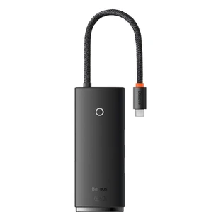 Многофункциональный концентратор USB Type C серии Baseus Lite - 2 x USB 3.0 / USB Type C PD / HDMI 1.4 / SD/TF черный (WKQX050101)