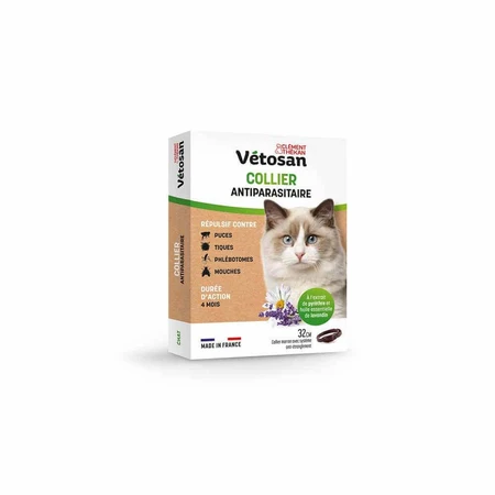 Clement-Thekan Vétosan Отпугивающий ошейник для кошек 32 см 1 шт.: цены и характеристики