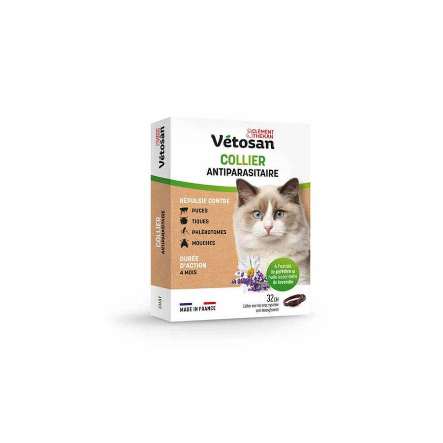 Clement-Thekan Vétosan Отпугивающий ошейник для кошек 32 см 1 шт.: цены и характеристики