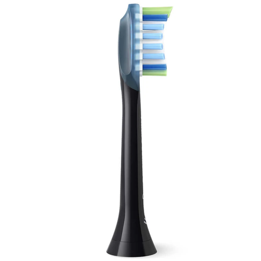 Philips, сменные насадки для звуковой зубной щетки Sonicare C3 Premium Plaque Defence, черные, 2 штуки: цены и характеристики