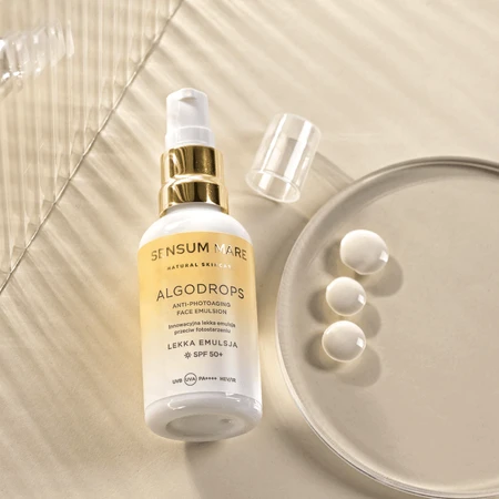 Sensum Mare Algodrops, легка антивікова емульсія, SPF 50+, 50 мл: ціни та характеристики