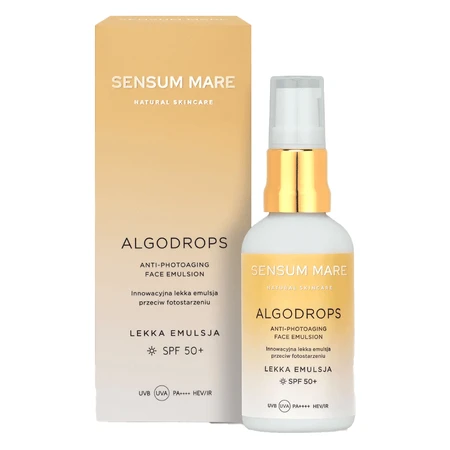 Sensum Mare Algodrops, легка антивікова емульсія, SPF 50+, 50 мл: ціни та характеристики