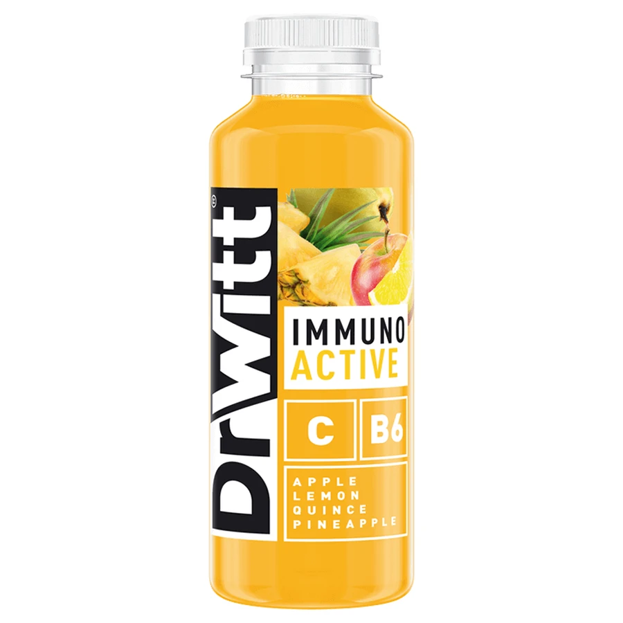 DrWitt Immuno Active, напиток, лимон, айва и ананас, 400 мл: цены и характеристики