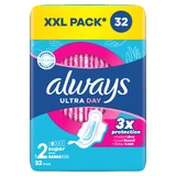 Always Ultra Day, гигиенические полотенца с крылышками, Super, 32 шт.