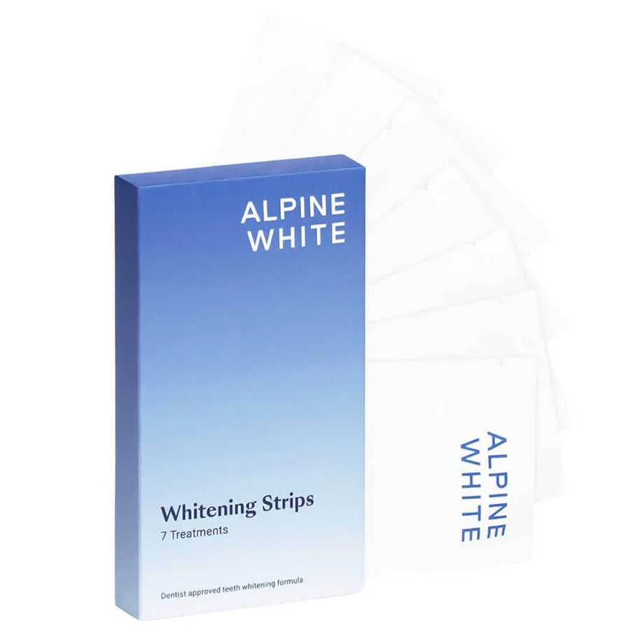 Alpine White Whitening, полоски для отбеливания зубов, 14 штук: цены и характеристики