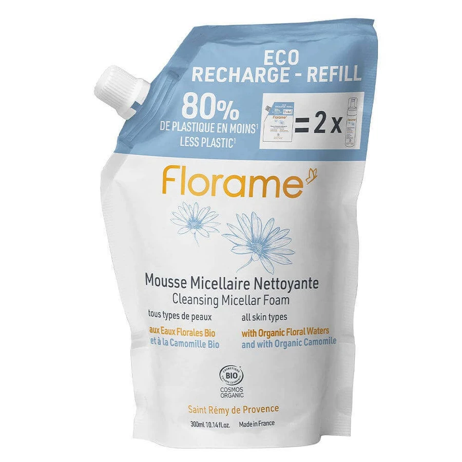 Органічна міцелярна пінка для вмивання Florame Eco Refill 300 мл: ціни та характеристики