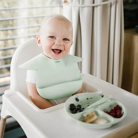 BabyOno, силиконовое блюдце с присоской, зеленое, с 6 месяцев, 1 шт.: цены и характеристики